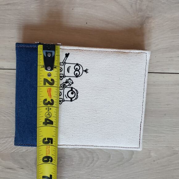 TM Universal Studios Japan Minions Folding Mirror Denim Beige Travel Make Up - Picture 10 of 10